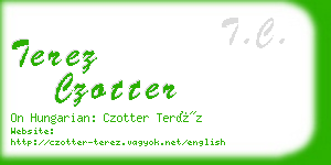 terez czotter business card